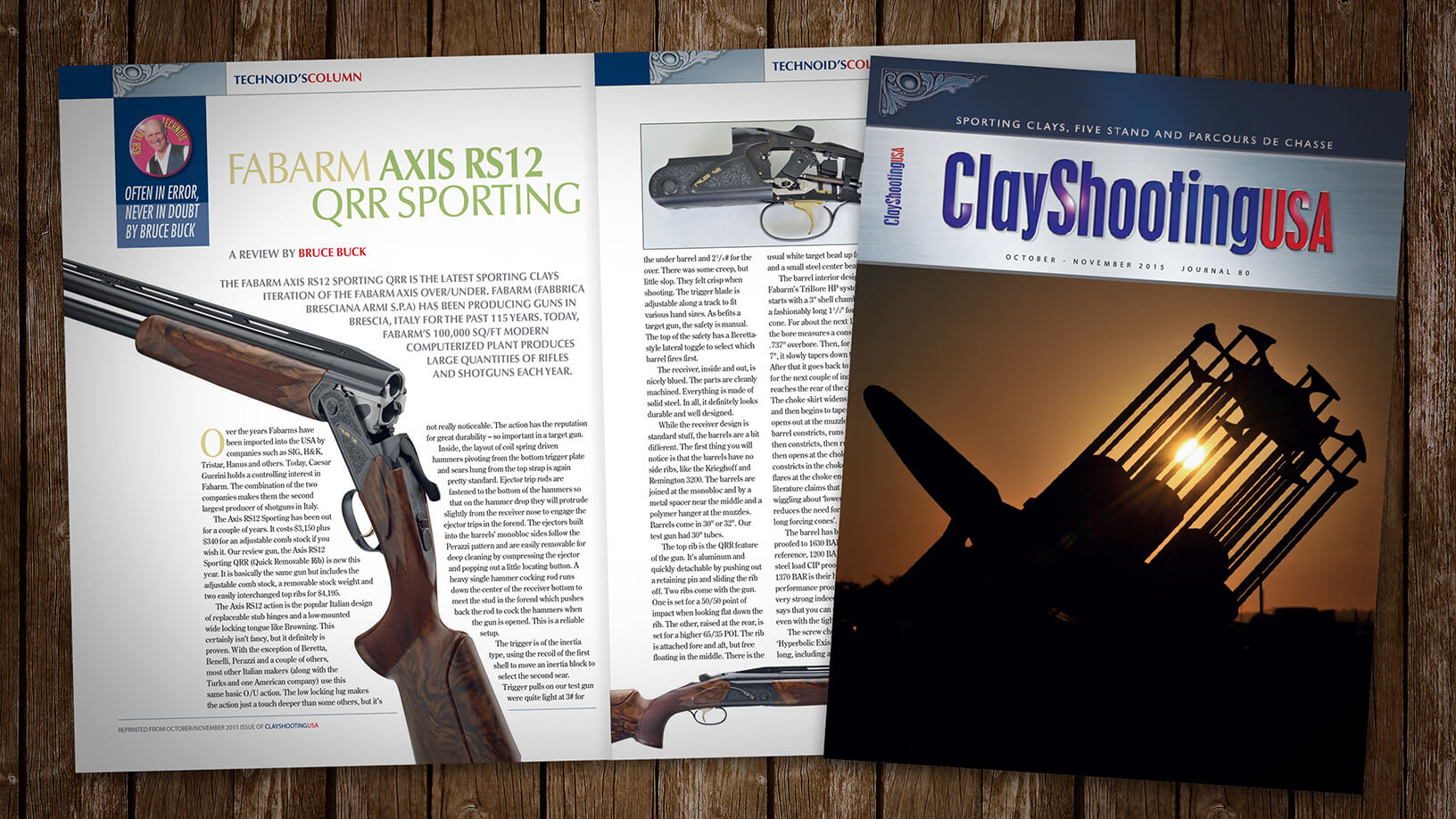 [Clay Shooting USA 11.15] Gun Review: Fabarm Axis RS12 QRR