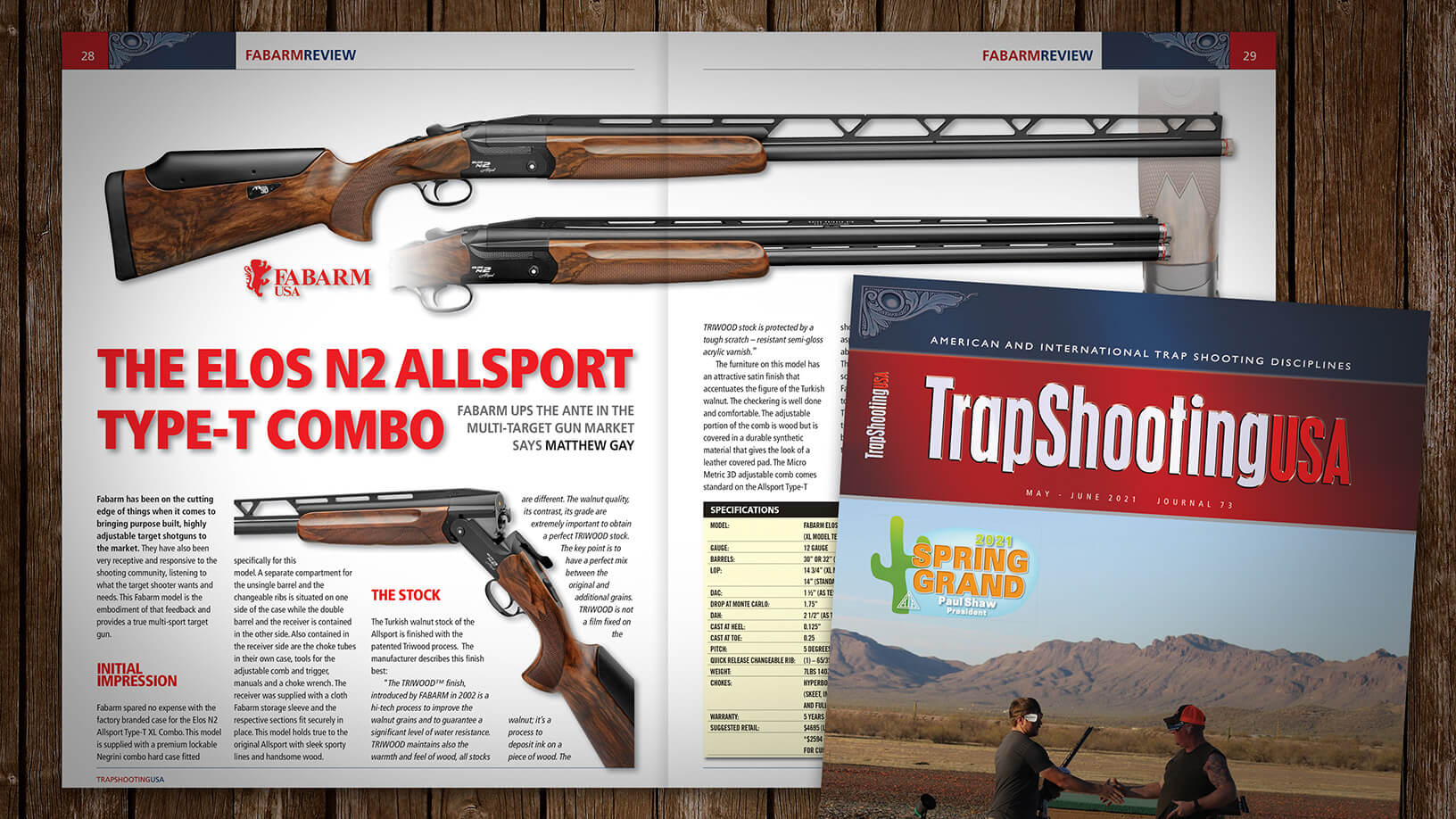 [Trap Shooting USA: 05:21] Review: Fabarm Elos N2 Allsport Type-T Combo